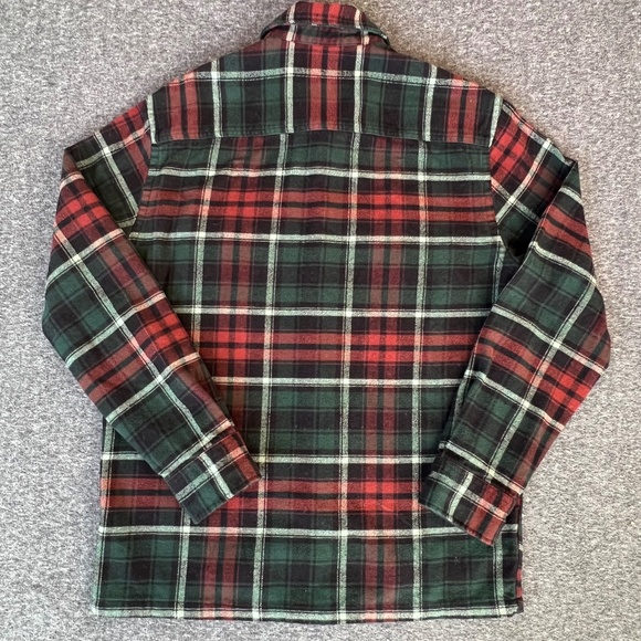 H&M LOGG Mens/Womens Plaid 100% Cotton Flannel Button Down S Outdoor Chores - Picture 5 of 12